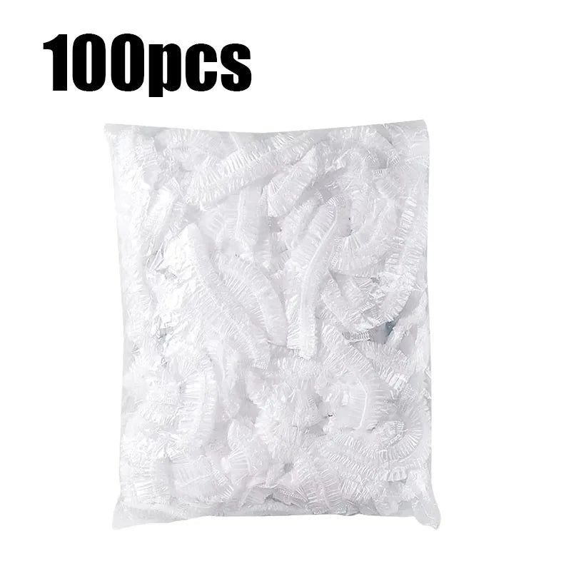 50/100pcs Transparent Fresh-Keeping Cover Food Storage Covers For Fruit Vegetables Reusable Cover Plastic Bowl Plate Seal Wrap Oasis Select 100pcs