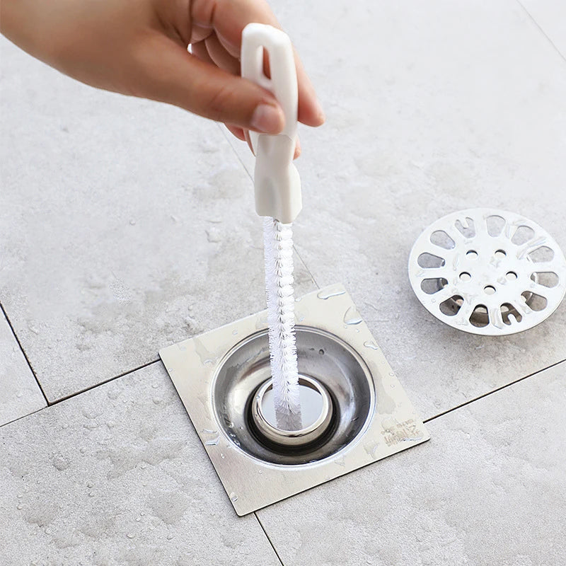 Super Long Flexible Drain Cleaner Pipe Dredging Brush - Bathroom Hair Sewer Sink Cleaning Tool Clog Plug Hole Remover Oasis Select