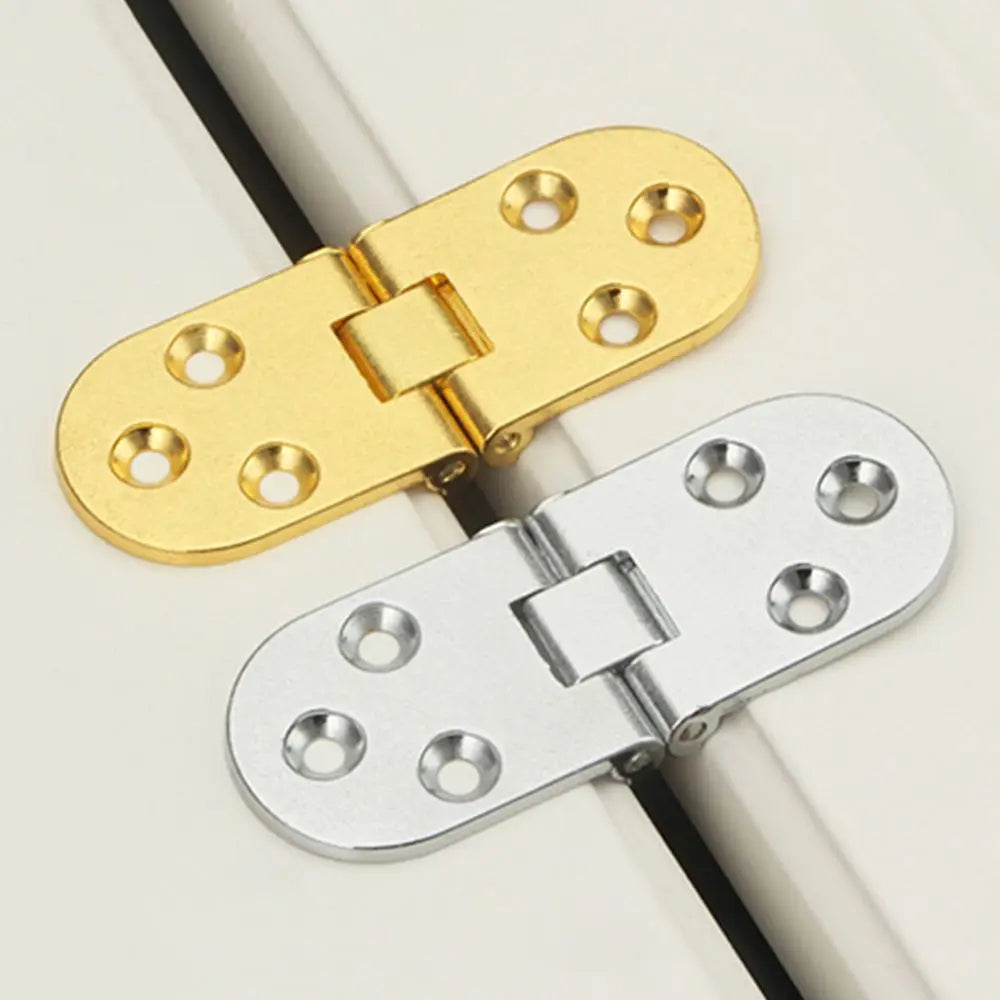 Zinc Alloy Cabinet Hinges 180 degree Door Semicircle Door Hinge Butterfly-shaped Flush Hinges Oasis Select