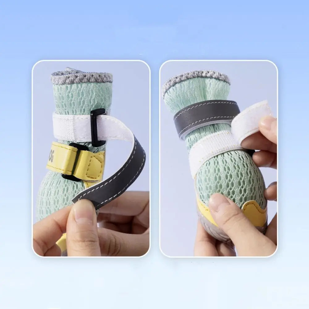 Adjustable Dog Mesh Shoes | Breathable Anti-Slip Paw Protectors