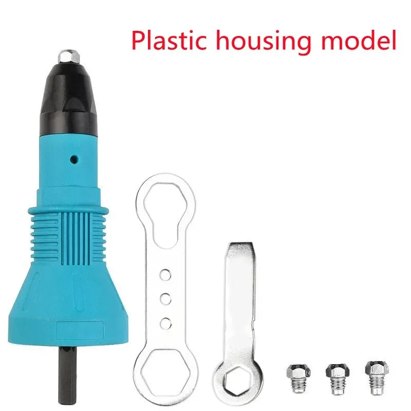 Electric Rivet Gun Adapter 2.4–4.8mm | Cordless Drill Tool Rivet Gun Adapter Oasis Select Plastic version