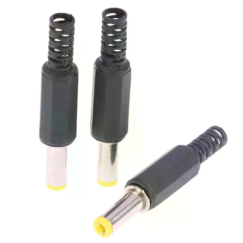 10PCS High Quality DC Power Male Plug 5.5*2.1*14MM Adapter Connector Plug Welded DC Head Oasis Select