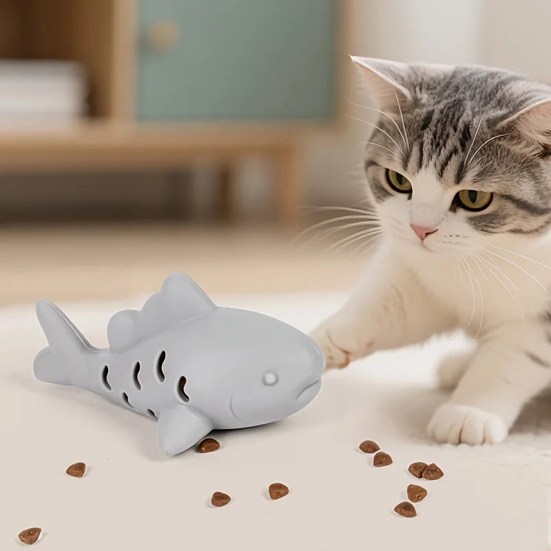 Silicone Fish Young Cat Pet Gnawing Hiding Food Slow Cat Leaking Food Self Pleasure Grinding Teeth Relieving Boredom Toy Oasis Select