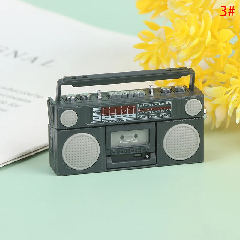 1:12 Dollhouse Miniature Radio Model Recorder Player Toy Doll Furniture Decor Oasis Select 3