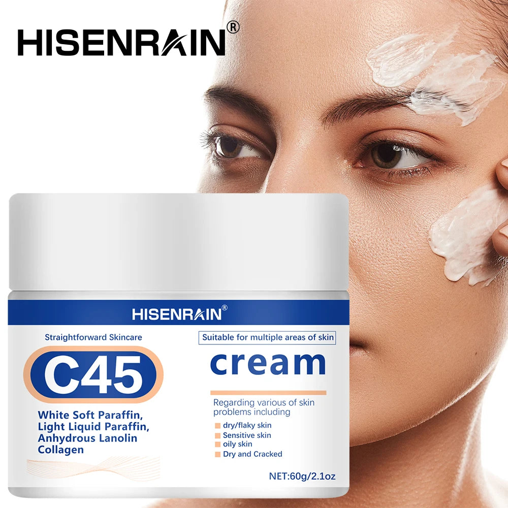 HISENRAIN Squalane & Hyaluronic Acid Face Cream | 72Hr Hydration Face Moisturizer Cream Oasis Select