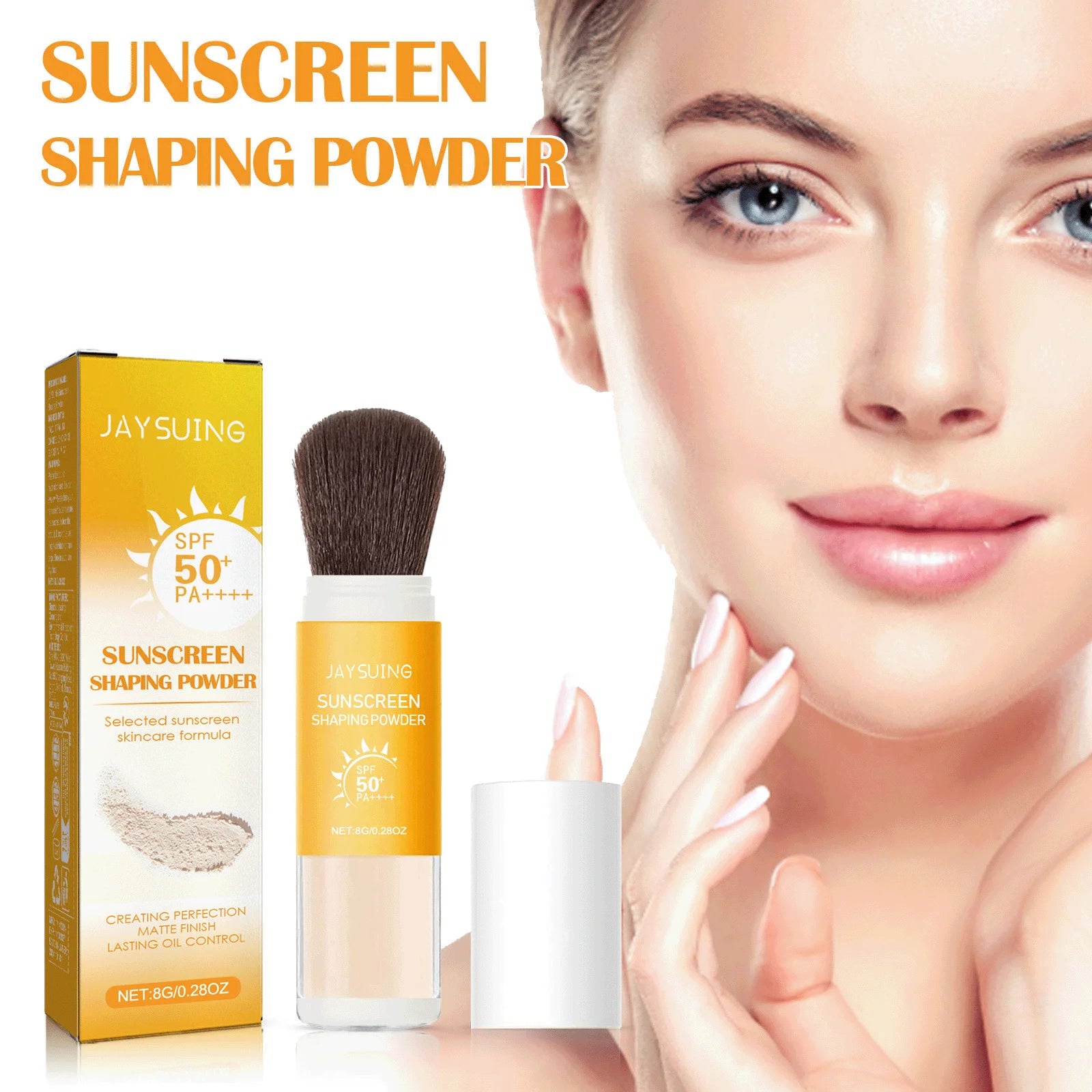 Jaysuing SPF50 Sunscreen Loose Setting Powder – Oil Control Matte Sunscreen Setting Powder Oasis Select