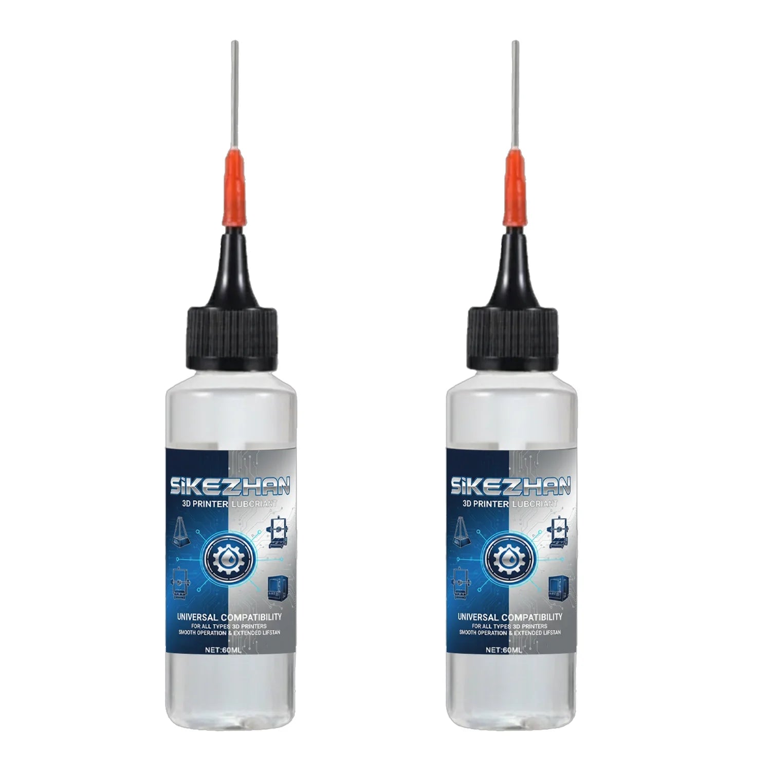 High Performance FDM 3D Printer Lubricant Grease Bearing Rail Maintenance Oil for Creality Ender 3 Bambu Lab Screw Parts Oasis Select 2PCS-120ml