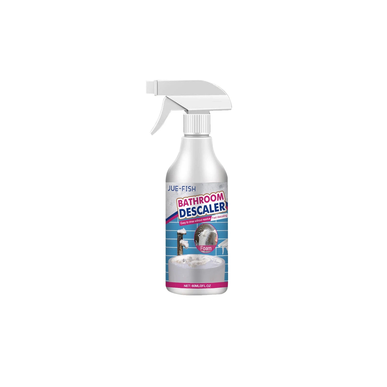 Jue Fish Bathroom Cleaner Powerful Cleaning Remove stubborn stains Fast Acting No Residue Multi Purpose Household Stain Remover Oasis Select 60ml