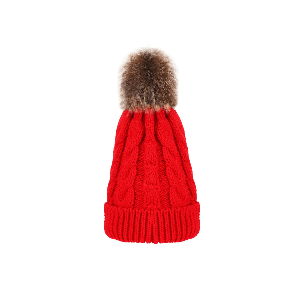 Middle cap knitting Fried Dough Twists wool hat wool ball hat warm hat cover in autumn and winter Oasis Select