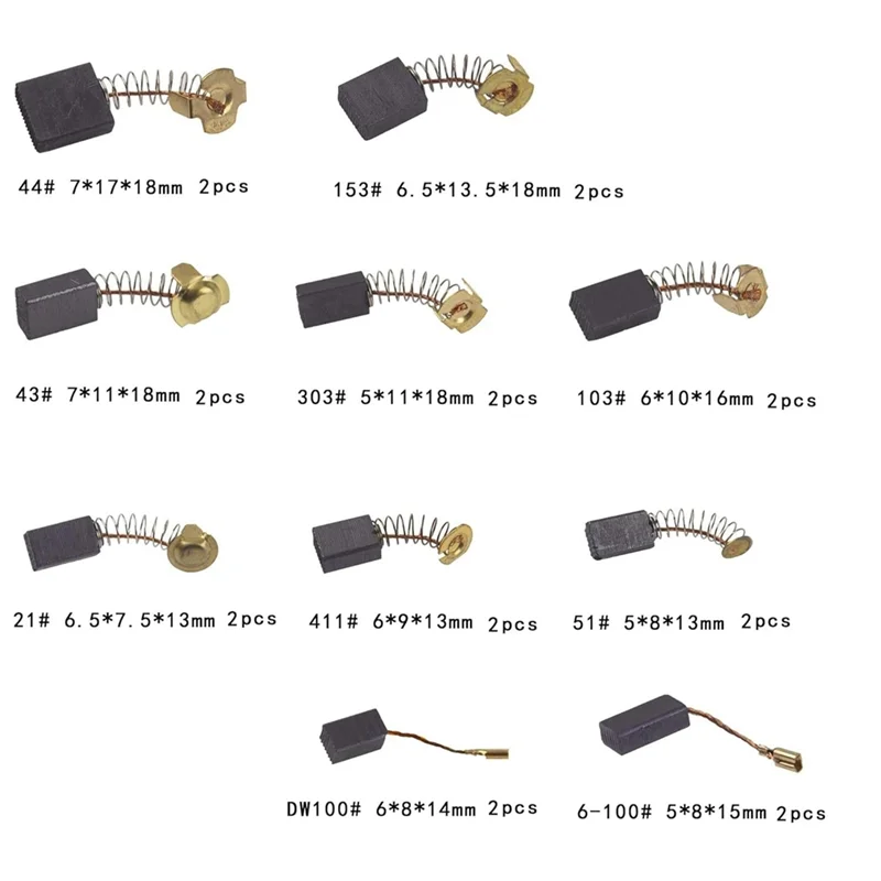 ~WISH Electric Motor Carbon Brushes For Power Tool Replacement Parts For The Maintenance Of Carbon Brush Motors Oasis Select