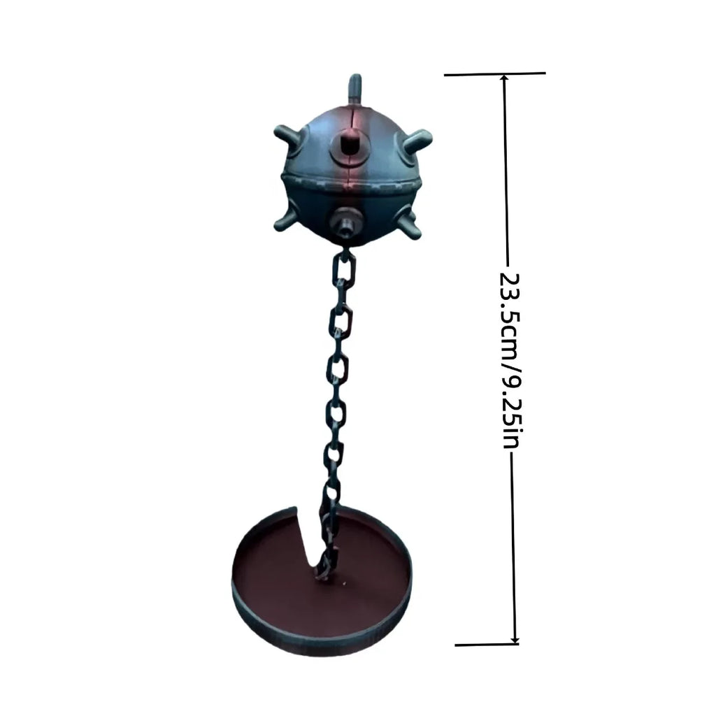 Cool Mine Aquarium Ornaments 3D Printing Underwater Mine Decor with Chain Fish Tank Decor Navigation Themed Aquarium Decorations Oasis Select naval mine grey