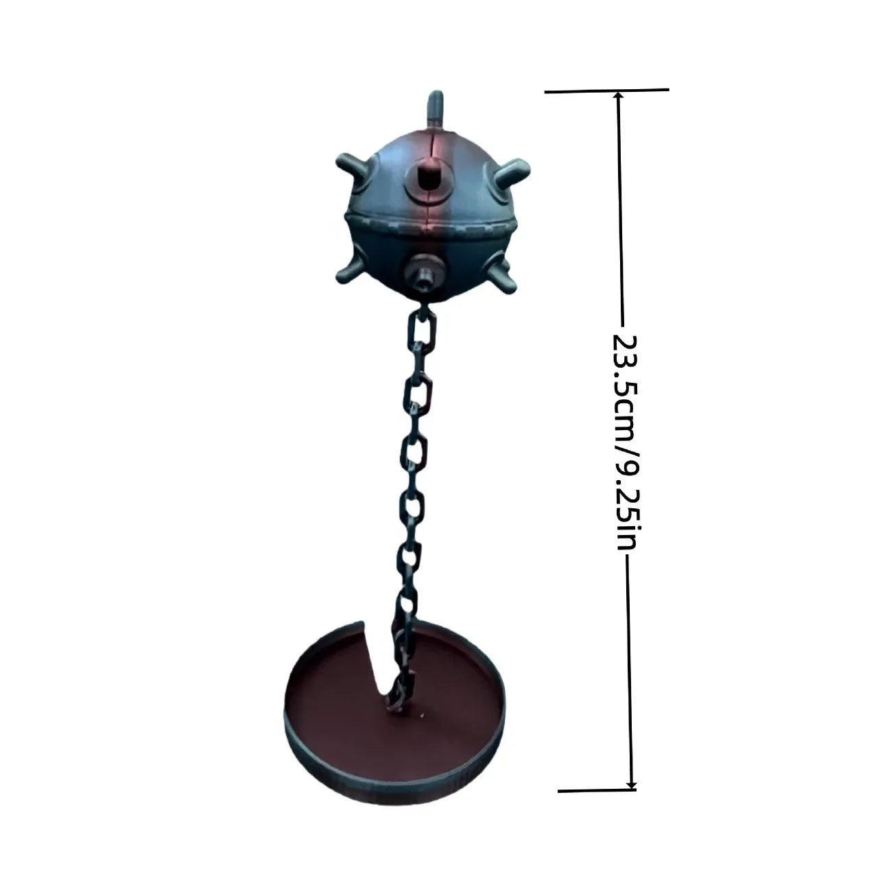 Cool Mine Aquarium Ornaments 3D Printing Underwater Mine Decor with Chain Fish Tank Decor Navigation Themed Aquarium Decorations Oasis Select naval mine grey