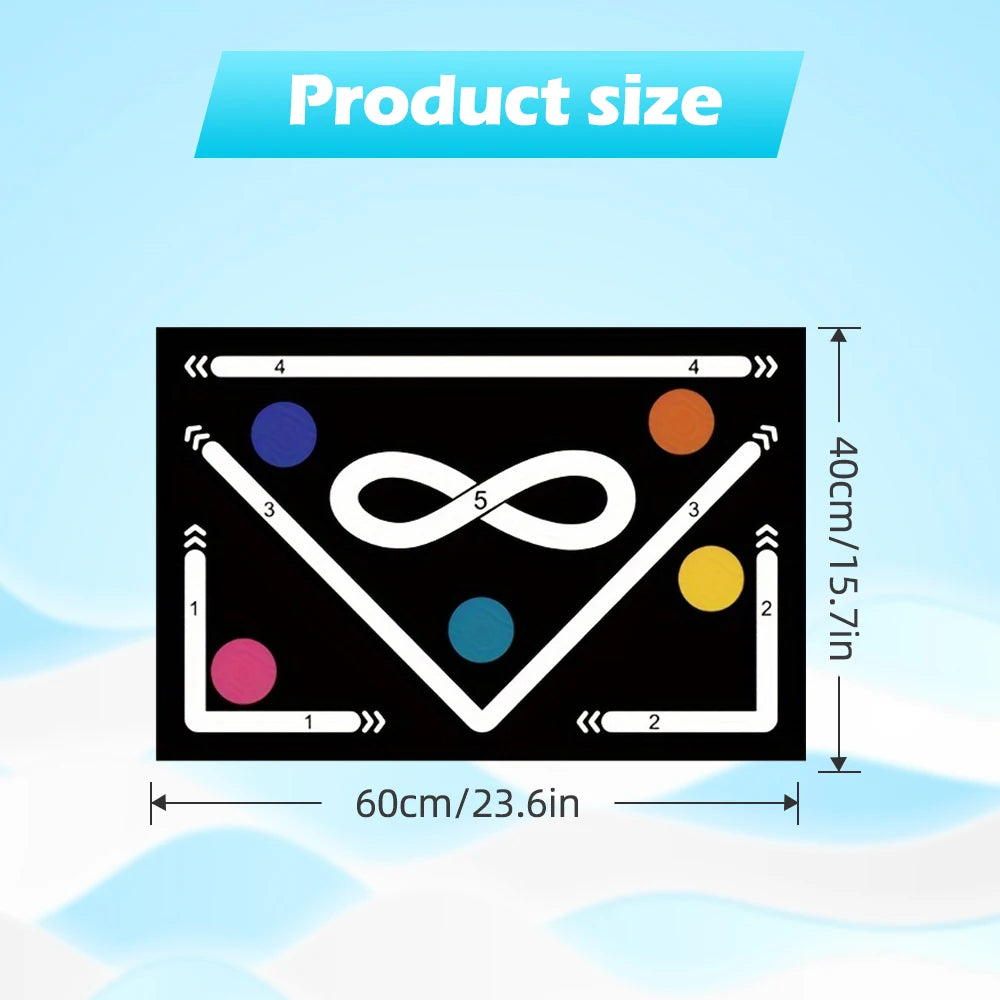 Soccer ball control training mat | Stable and silent rubber base | Digital Guidance Design | Improve ball sense, daily training Oasis Select 40x60cm