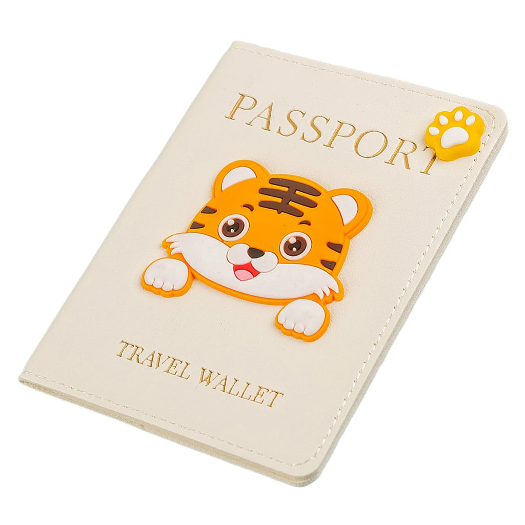 PU Leather Passport Cover | Cartoon Travel Document Holder