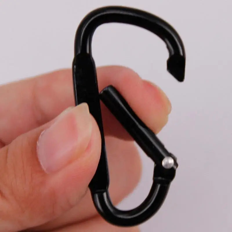 D Ring Clip Aluminum Alloy D Ring Spring Snap D Clip Metal Carabiner Travel Carabiner Backpack Carabiner Camping Accessories Oasis Select