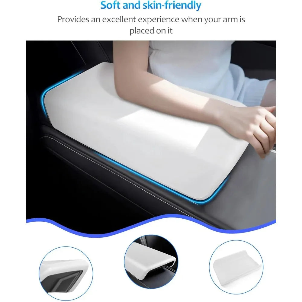 Waterproof Stain Resistant For Tesla Model Y Juniper Model 3 Highland Center Console Cover Non Slip Armrest Protector Interior Oasis Select