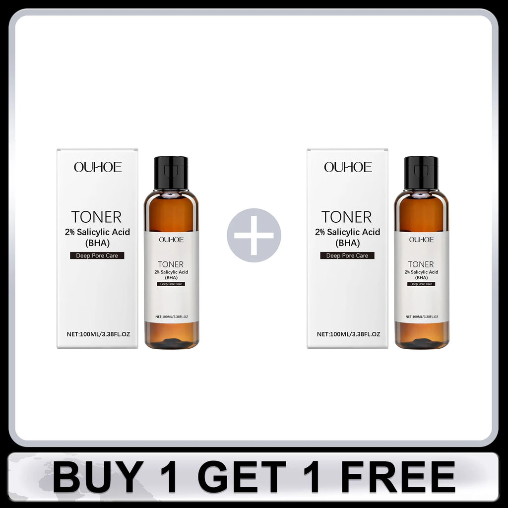2% Salicylic Acid Toner for Pores Shrinking Oil Control Remove Pimple Exfoliating Anti Acne Moisturizing Brighten Facial Toner Oasis Select Buy 1 Get 1 Free