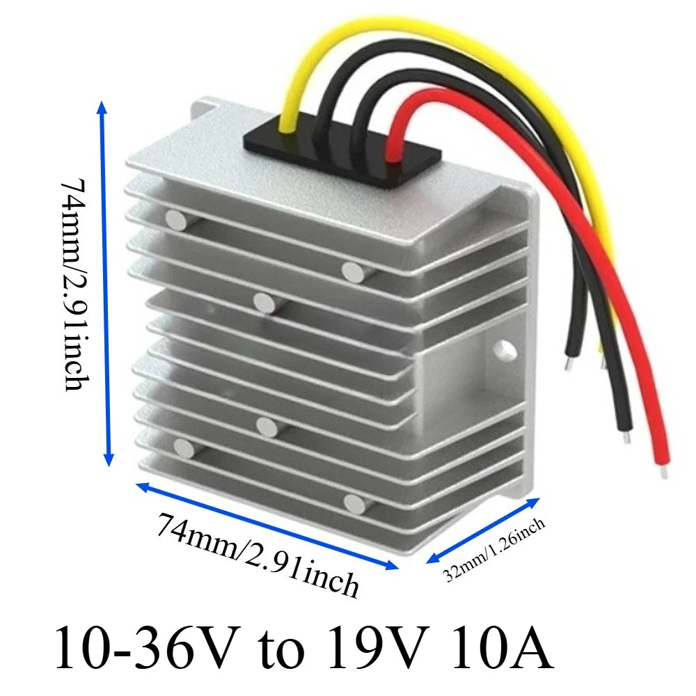 8V-40V to 12V 13.8V 19V 3A 6A 10A 15A 20A 25A 30A DC DC Voltage Stabilizer Power Converter Regulator Boost Buck LED Solar Car Oasis Select 10-36V to 19V 10A