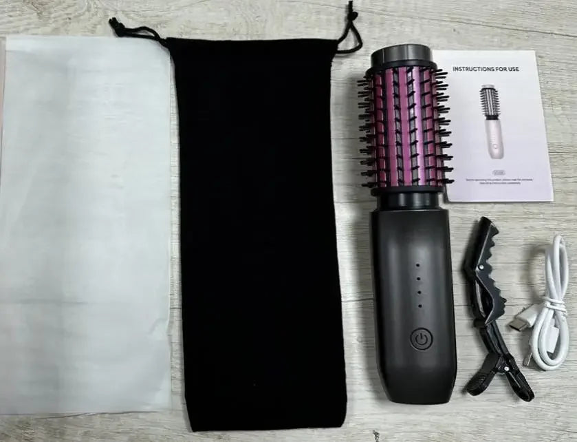 URGGU Cordless Hair Straightener & Curling Brush | USB Rechargeable