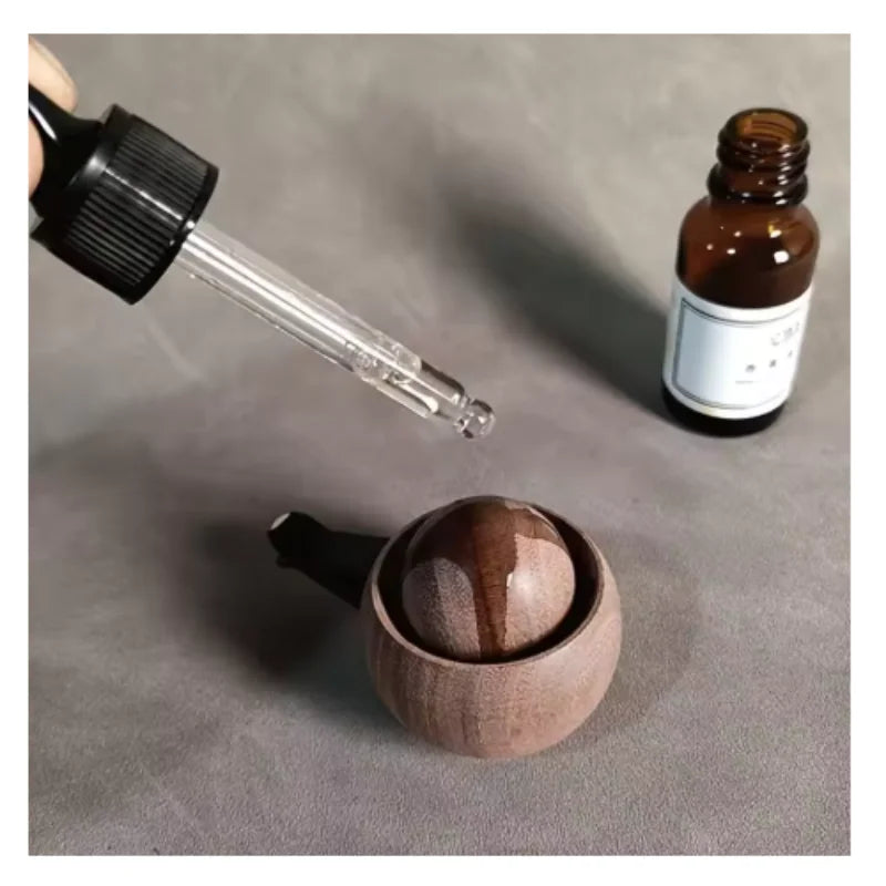 Car & Home Essential Oil Diffuser - Made of Wood Mini Cute Natural Fragrance Diffuser Suitable for Bedroom Living Room Bathroom Oasis Select