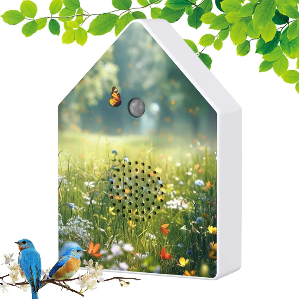 Singing Bird Box White Noise Music Device with Timer Bird Chirping Box with Motion Sensor for Home Garden Bedroom Bathroom Yoga Oasis Select