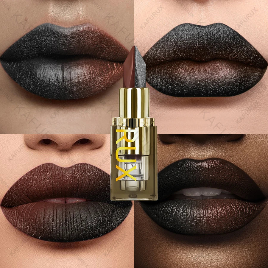 KAFURUX Two-Tone Glitter Matte Lipstick – 11 Shades
