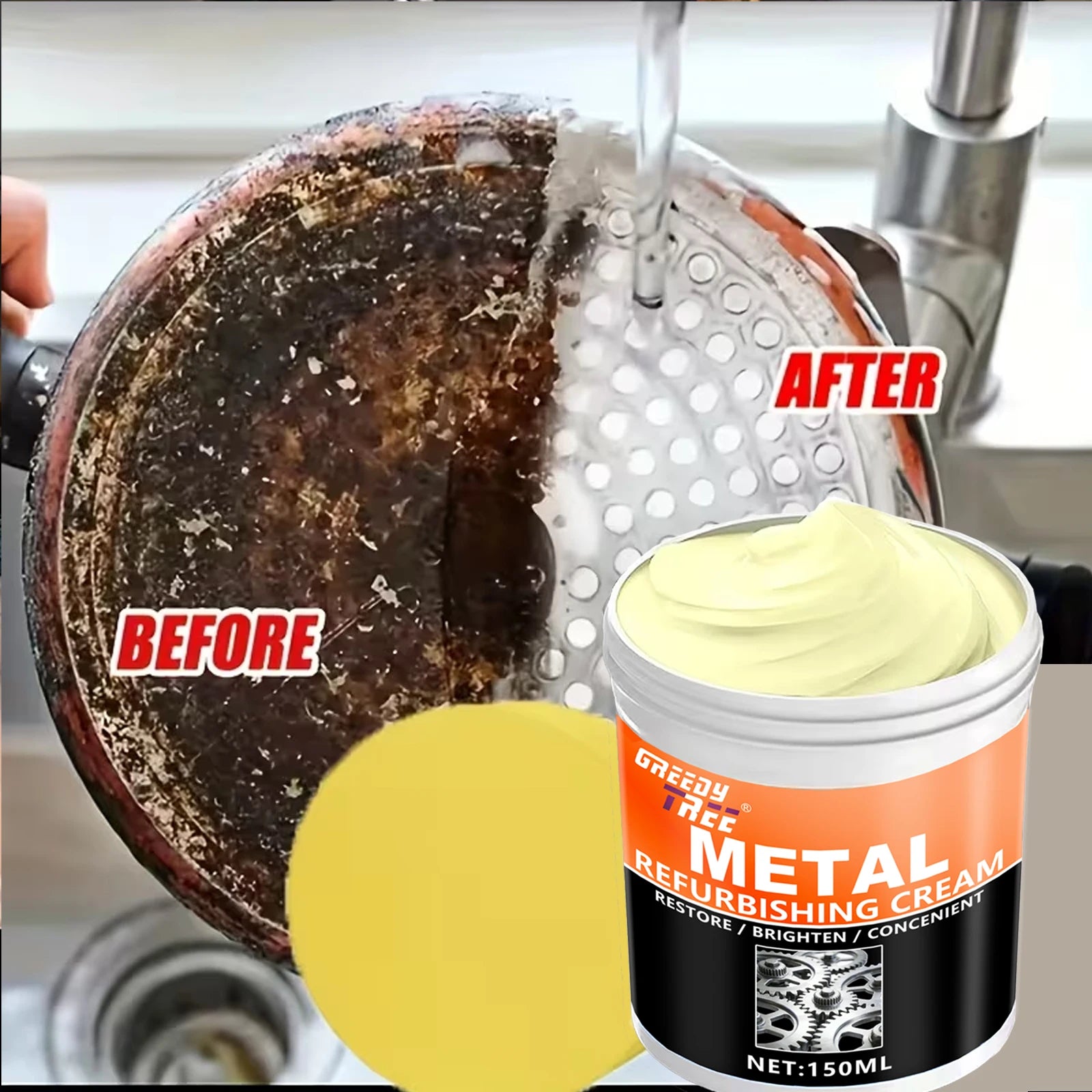 Metal Repair & Polish Paste – Rust Remover for Car & Home Metal Polish Paste Oasis Select