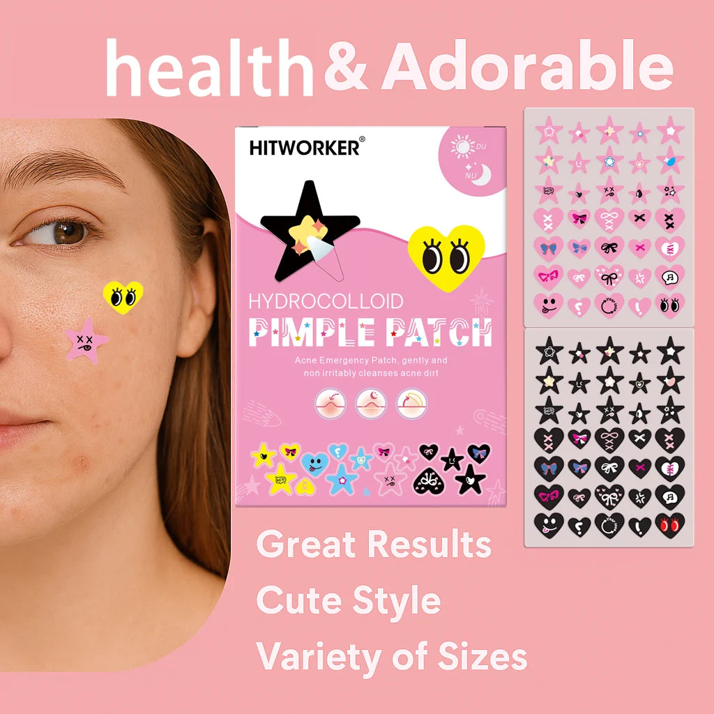 280/140pcs Color Water Colloidal Acne Patch - Alcohol free, odorless, non irritating, cute star shaped invisible acne patch Oasis Select