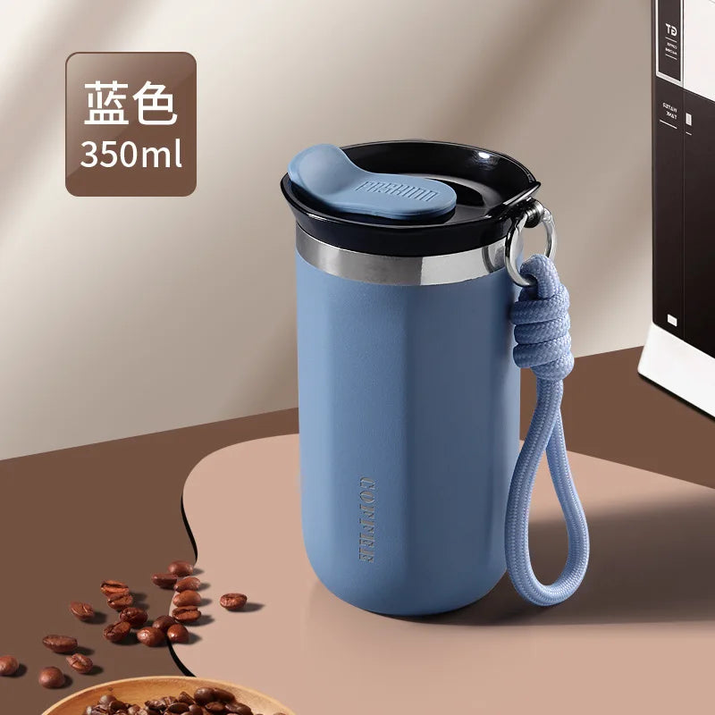 350/500ml Vacuum Insulated Coffee Mug, Double-wall Stainless Steel Travel Tumbler, Office Portable Cold Coffee Cup Gift Cup Oasis Select Royal-blue-350ml .350 or 500ml