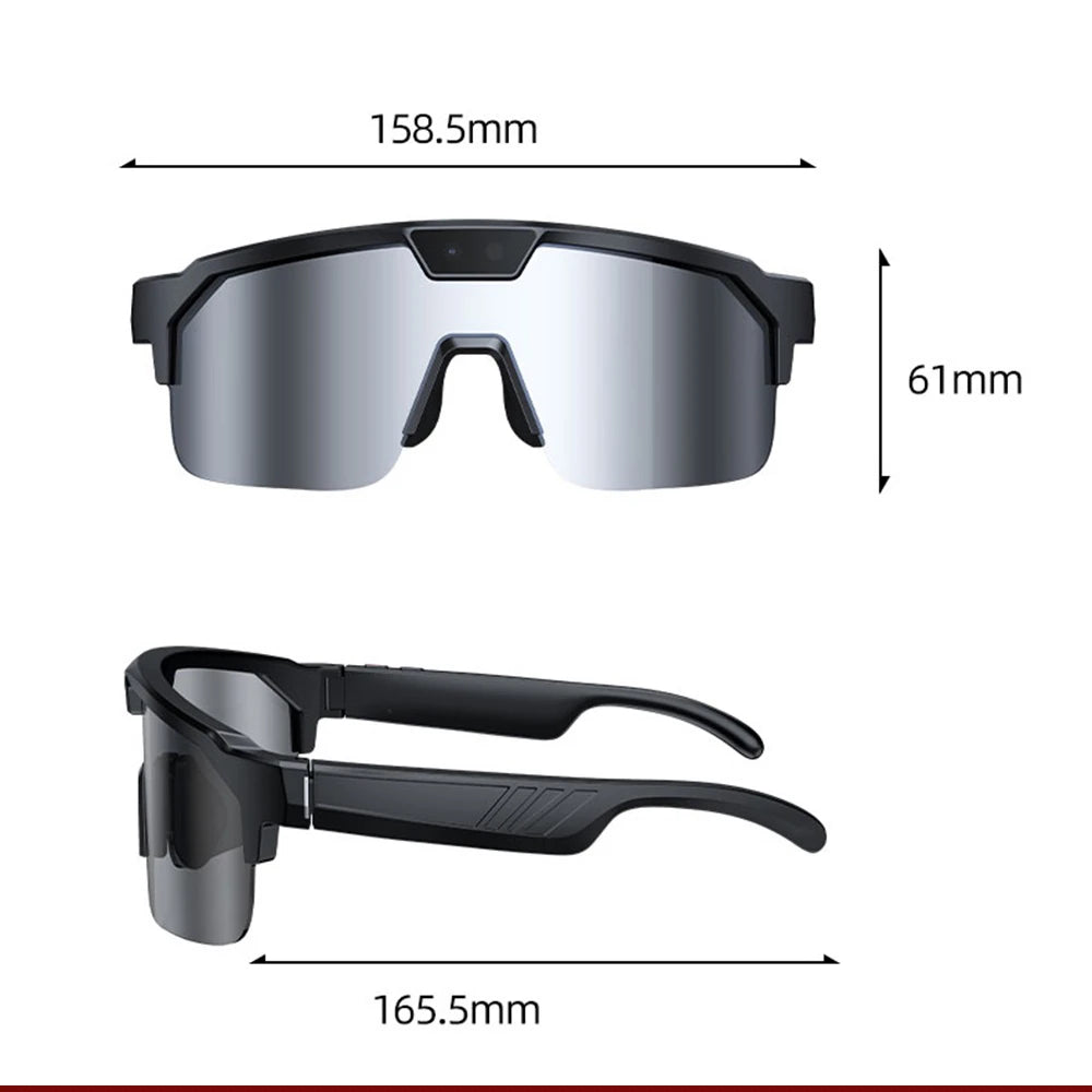 AI Smart Cycling Glasses 800W Camera Video Record Real-time Translation UV Protection Sports Eyewear For Bike Fishing Men Women Oasis Select