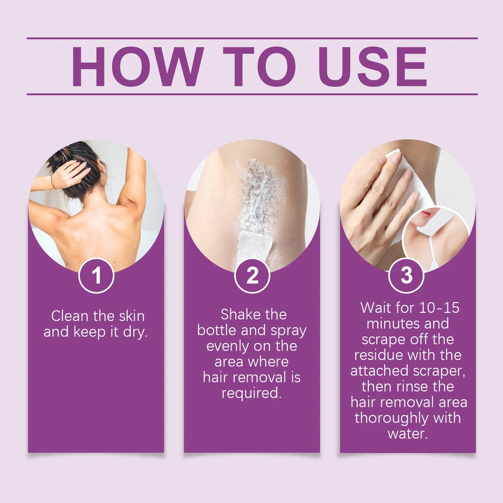 Jaysuing Hair Removal Cream Spray – Painless & Nourishing Hair Removal Cream Oasis Select