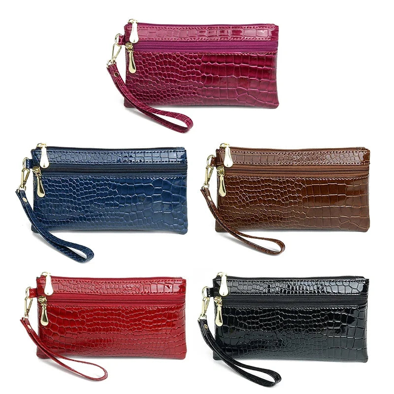Women's PU Leather Coin Purse | Small Wrist Clutch Wallet Wrist Clutch Wallet Oasis Select
