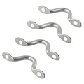 4Pcs Handle 5mm Stainless Steel Wire Eye Straps Boat Marine Tie Down Fender Hook Canopy Engines Accessories Stainless-Steel Oasis Select 4PCS