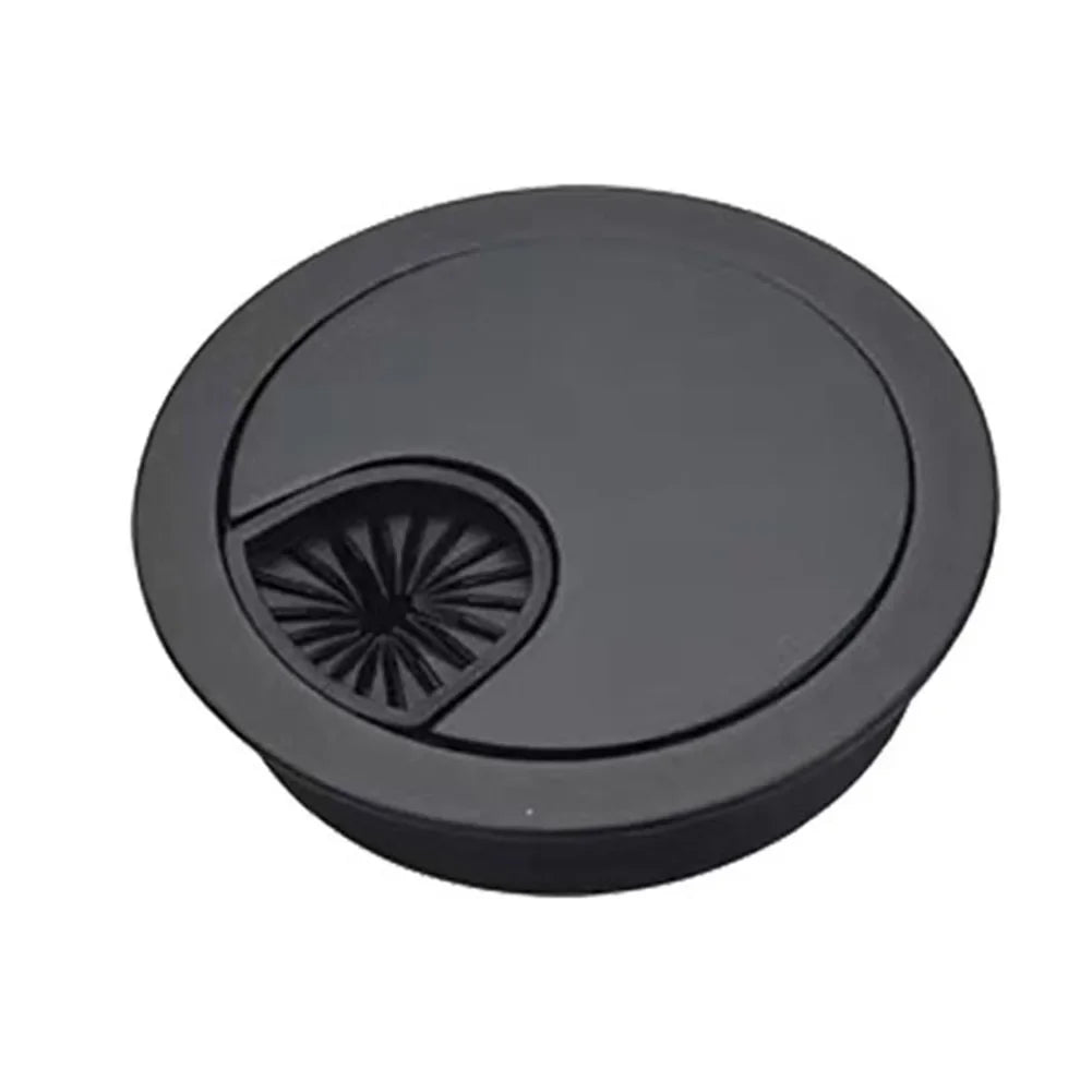 Mm Chrome Brush Cable Hole Cover Convenient Use Desktop Neat Detachable Body Detachable Design Easily Inserted Oasis Select Black 50MM China Mainland