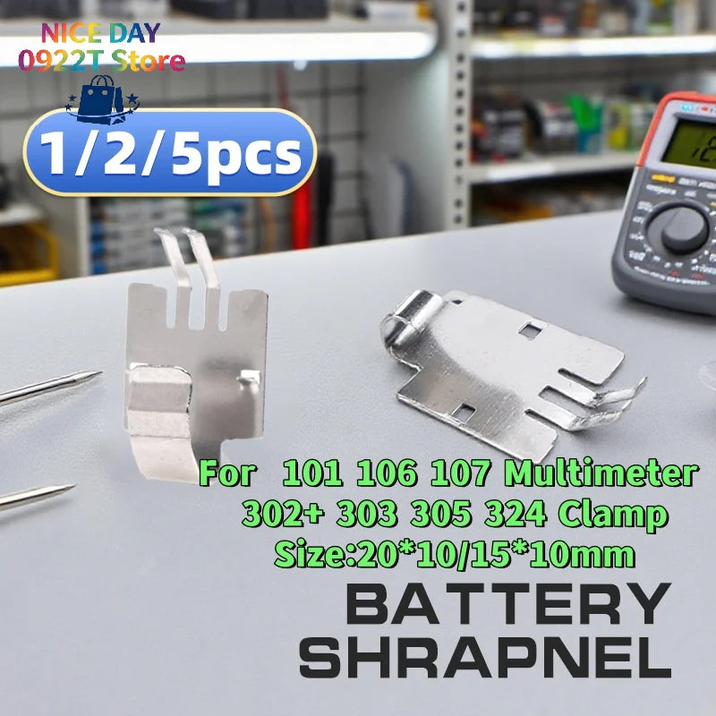 For 101 106 107 Multimeter 302+ 303 305 324 Clamp Meter Replacement Multimeter Battery Shrapnel Contact Piece@#X Oasis Select