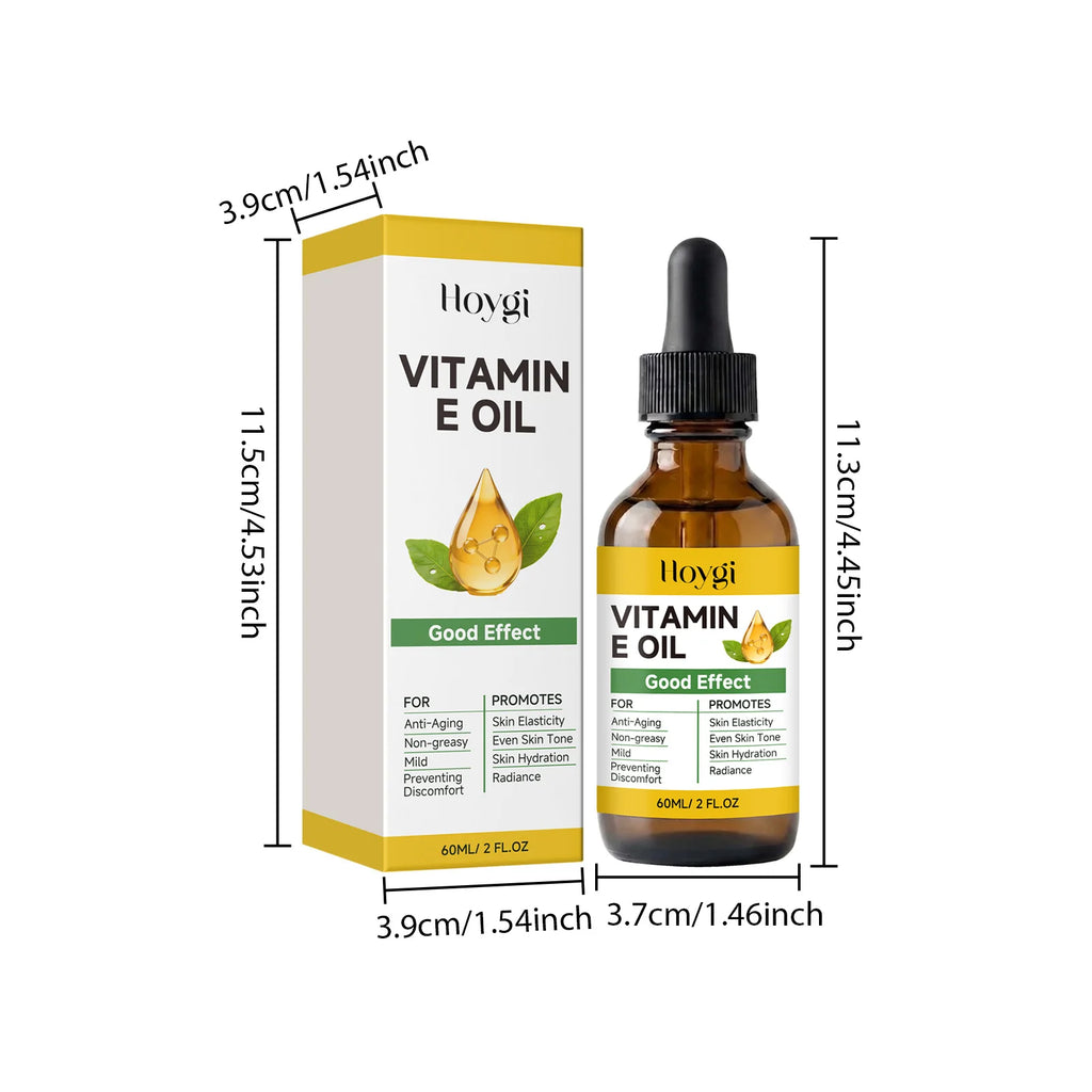 Vitamin E Oil Moisturizing Firming Improves Skin Softness Brightens Skin Tone Hydration Oil for Face Body Hands Nails & Hair Oasis Select