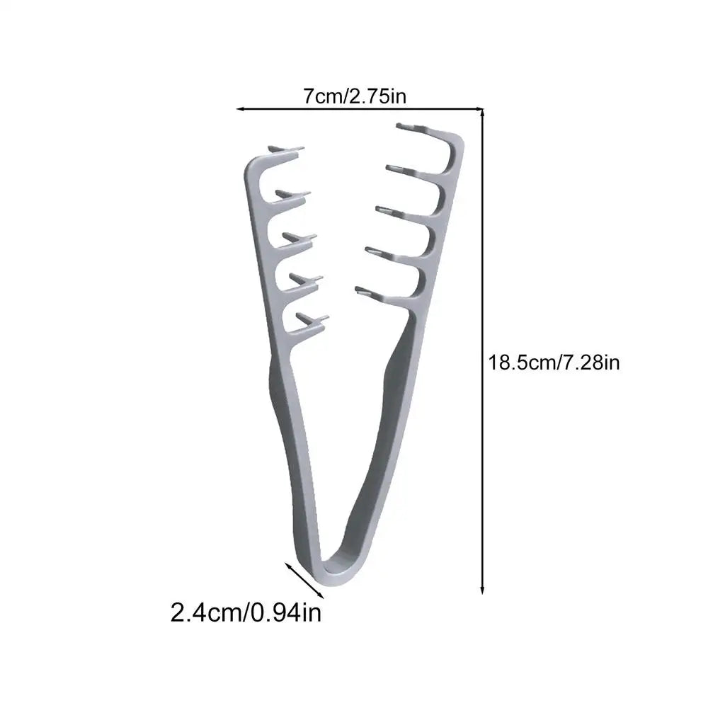 Wide Tooth Detangling Comb Textured Styling Comb Styling Volumizing Tool for Volume and Grooming Accessory Seam Covering Bangs Oasis Select Gray