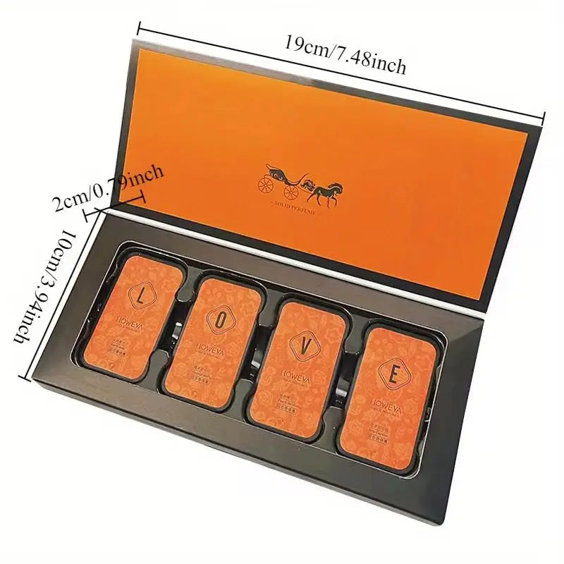 Solid Fragrance Gift Box, Romantic Lasting Solid Fragrance, Tempting Fragrance, Outdoor Portable, Dating Travel, Valentine's Day Oasis Select