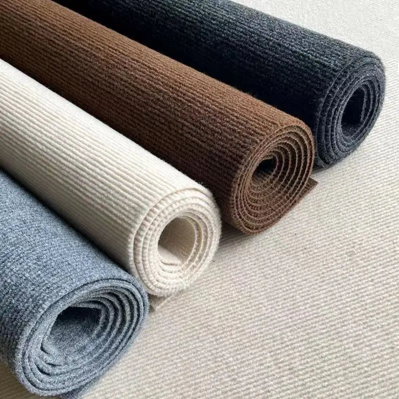 Solid Color Room Decoration Self-adhesive Carpet Living Room Staircase Home Decor Water Uptake Bedroom Rug Bathroom Kitchen Rugs Oasis Select
