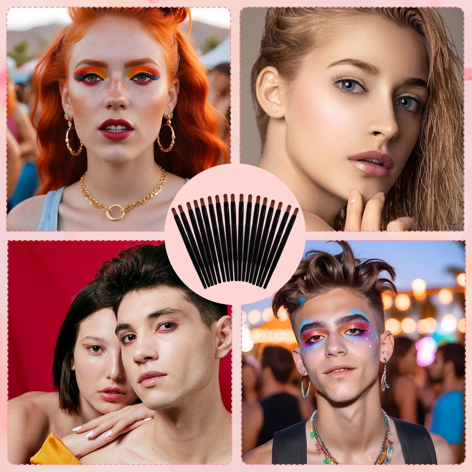 50-Pack Disposable Lip Gloss Wand Brushes – Lip & Eyeliner