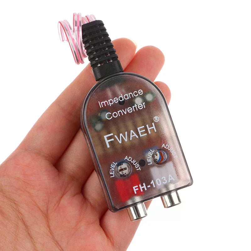 High Level Speaker Signal To Low Level RCA Adapter Car Audio High To Low Subwoofer Converter Oasis Select