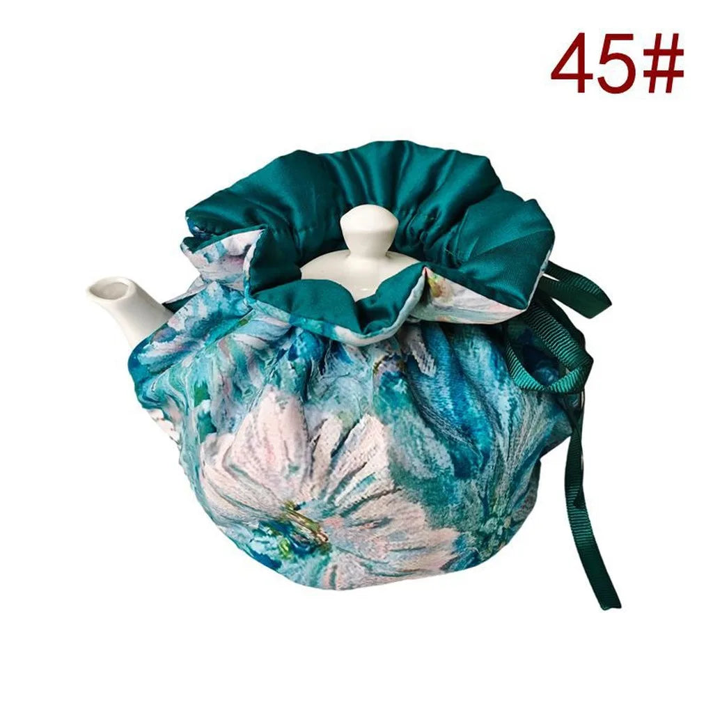 Quilted Insulated Tea Cosy | Chinese Style Teapot Warmer Cover