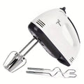 Handheld electric egg beater, household automatic mixer, egg white and cream beater, mini 7-speed white EU/US plug Oasis Select White-220V US