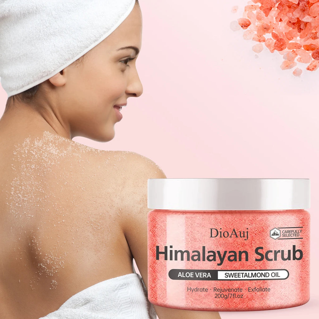 200g/7oz Himalayan Scrub Natural Exfoliating Salt & Body and Face Souffle Helps with Moist Cleansing and Exfoliation Oasis Select