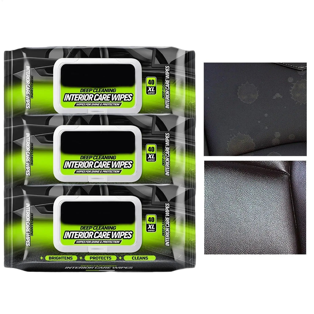 Car Interior Cleaning Wipes Multi-function Car Dashboard Seat Leather Nursing Brightening Wipes Car Wash Care Cleaning tools Oasis Select