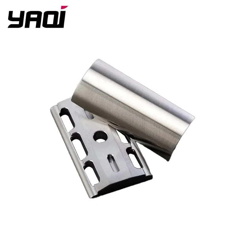 Yaqi SLOPE 316 Stainless Steel Slant Safety Razor Head with A 0.90mm Blade Gap Razor Head's 43mm Length and 24.6mm Width Oasis Select