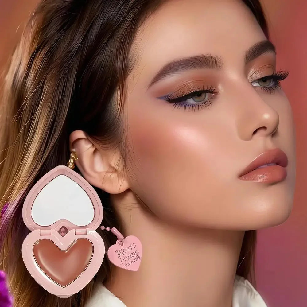 SAM SUGAR Heart-Shaped Cream Blush – Lip & Cheek with Mirror