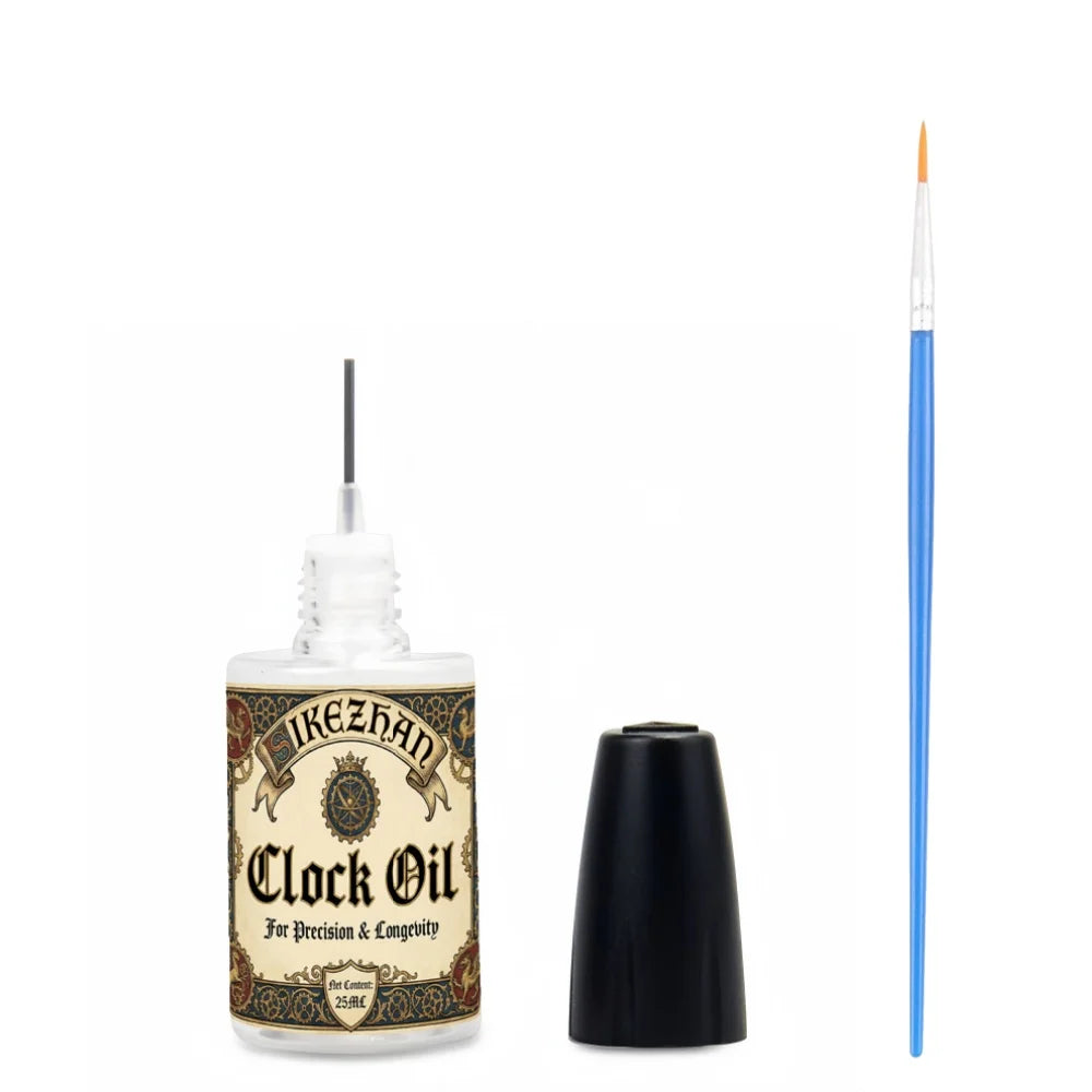 25ml Premium Mechanical Watch Clock Lubricant Oil With Brush Precision Gear Movement Maintenance Anti Rust Noise Reduction Tools Oasis Select 25ml LUBE with Brush