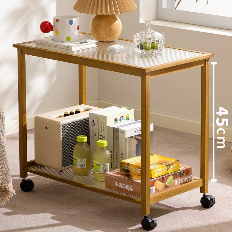 Living room mobile small coffee table cart sofa side cabinet side cabinet bedroom bedside shelf small side table Oasis Select