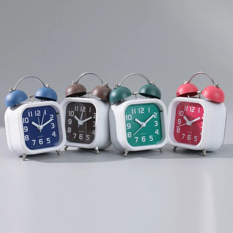 Silent Home Student Specific Desktop Clock Super Loud Dormitory Simple Clock Children with Night Light Boys Single-sided Oasis Select